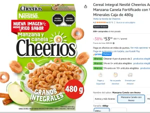 Cheerios Sabor Manzana Canela 
