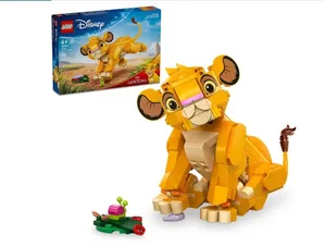 LEGO® | Disney El Rey León: Simba Cachorro: Juguete Infantil construible con Figura articulada, para Jugar y exhibir, Regalo Divertido para niñas y niños de 6 años en adelante 43243