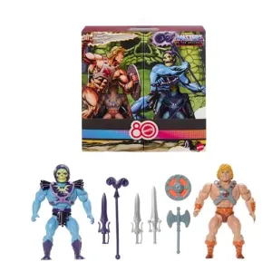 Masters of The Universe Origins Figura de Acción Paquete Retro de 2 para niños de 6 años en adelante