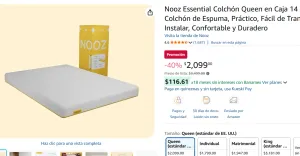 Colchón Queen en Caja 14 cm 