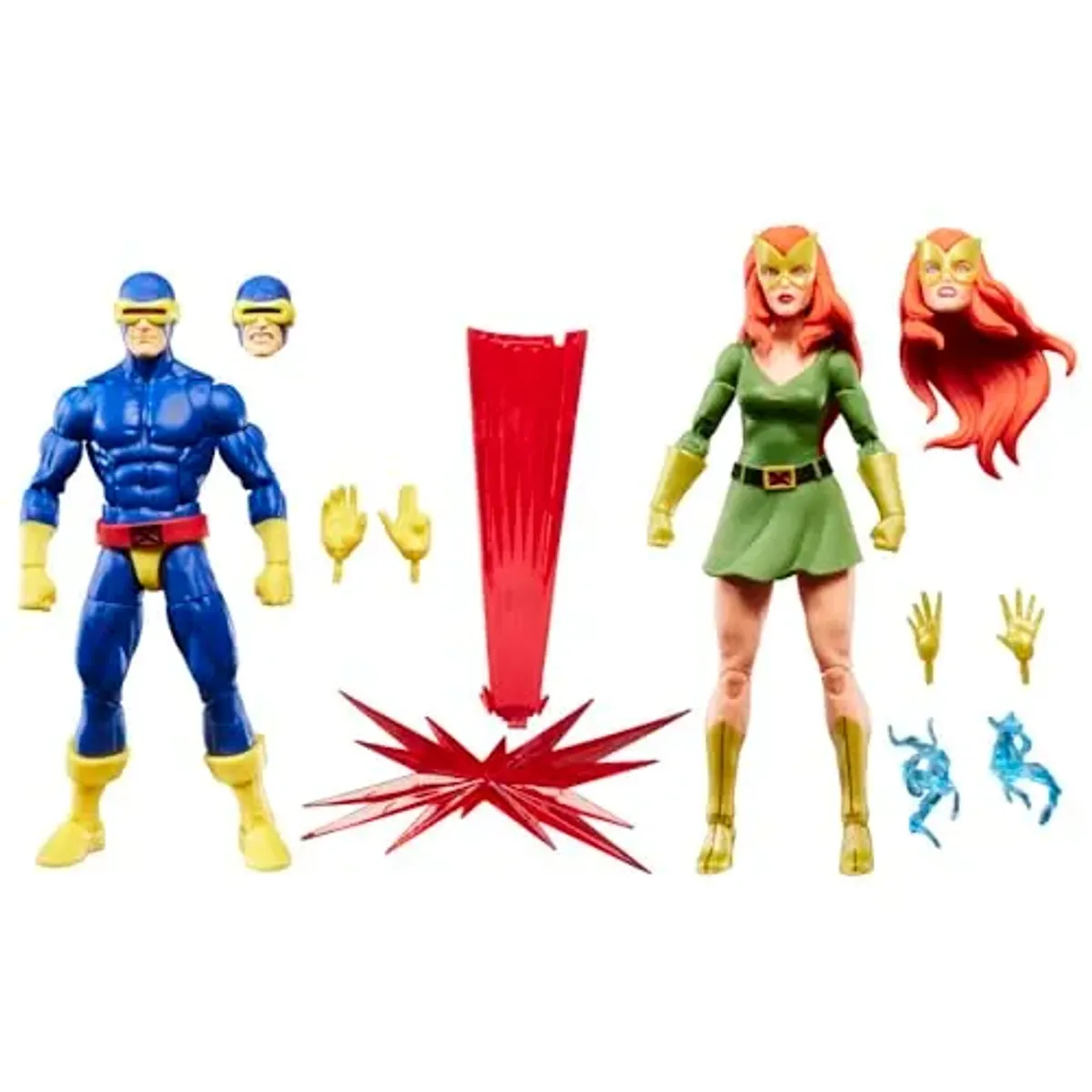 Marvel Figuras de Acción Legends Series X-Men '97 Cíclope y Jean Grey