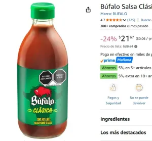 Búfalo Salsa Clásica 380 g