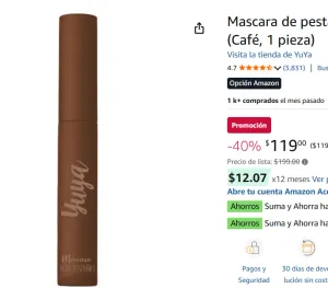 Mascara de pestañas 