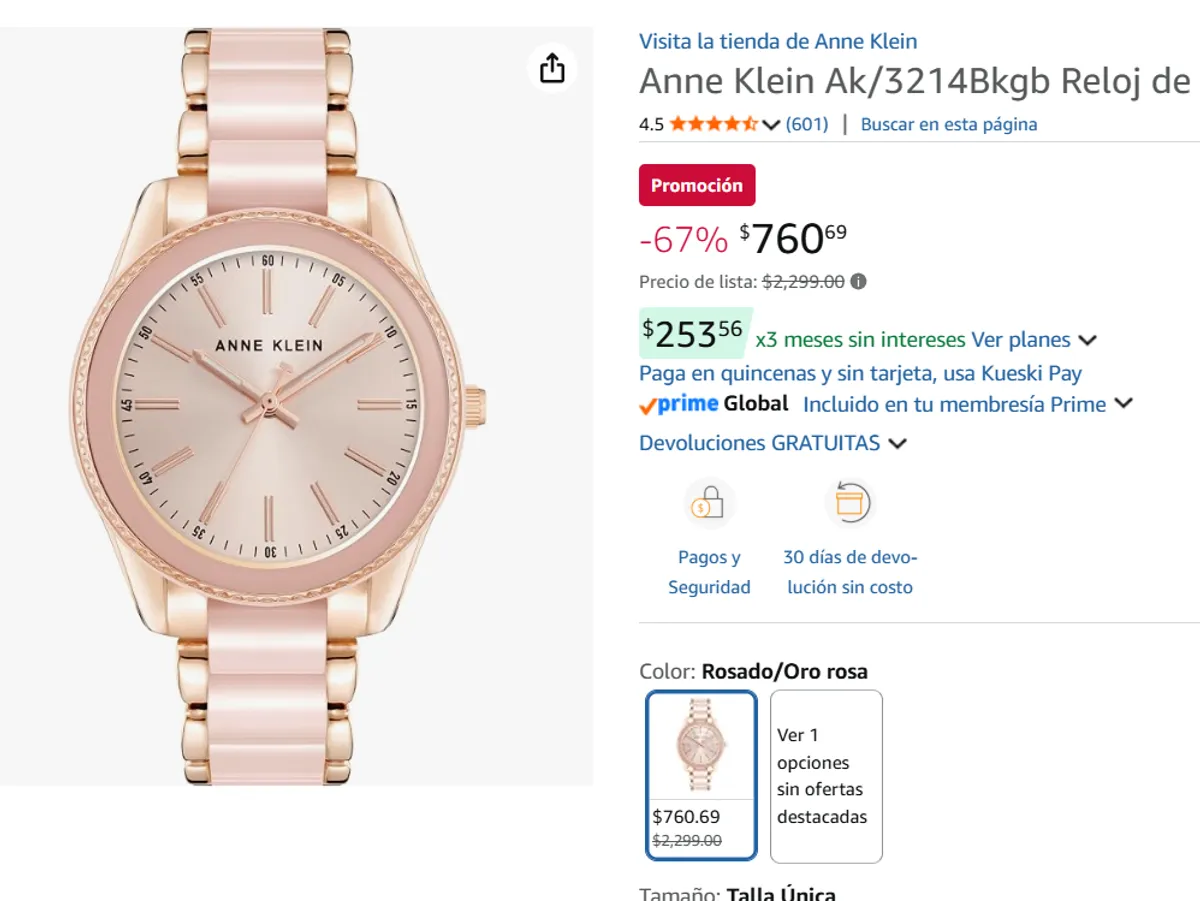 Anne Klein Reloj 