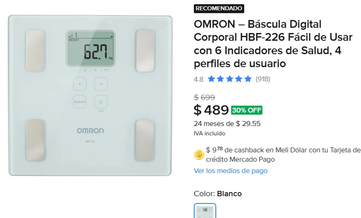 Báscula Digital 