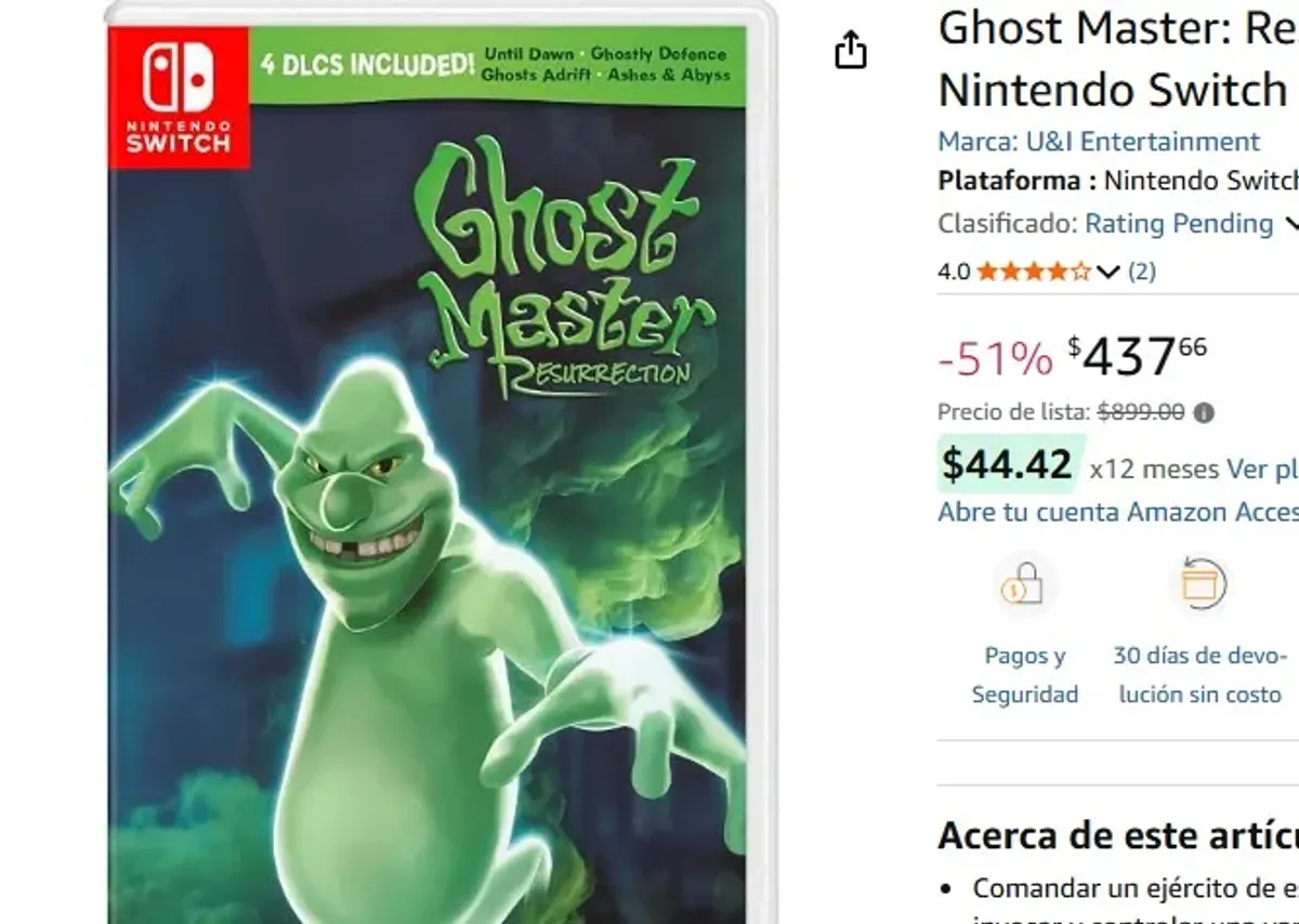 Ghost Master: Resurrection - Nintendo Switch