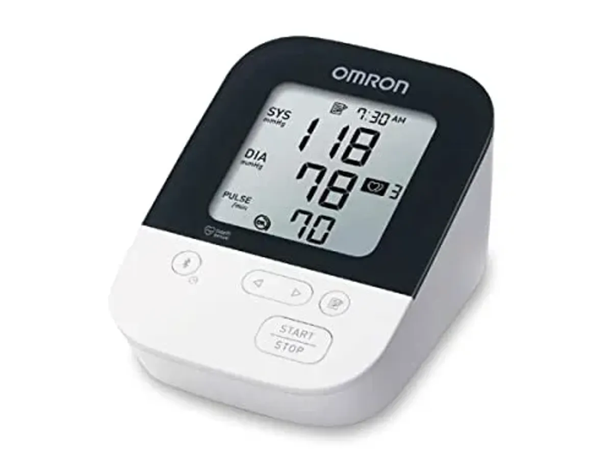 Baumanmetro digital de brazo HEM7156T OMRON con Bluetooth Brazalete Intelli Wrap con Estuche de Almacenamiento Color Blanco 1 Unidad Amazoncommx Salud y Cuidado Personal