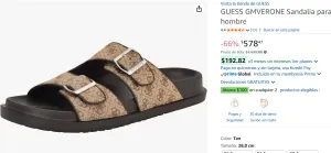GUESS GMVERONE Sandalia para hombre