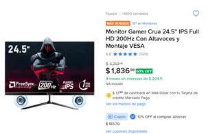 REMATE DE MONITOR GAMER