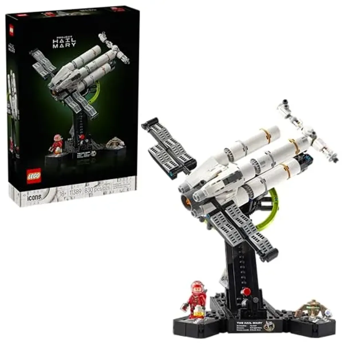 LEGO Icons Proyecto Hail Mary - Model Kit de Construcción para Adultos, Años 18+ - Decoración para Recamara o Escritorio - Regalo para Hombres y Mujeres - 11389
