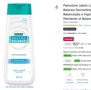 Jabón Líquido Corporal 591 ml. 