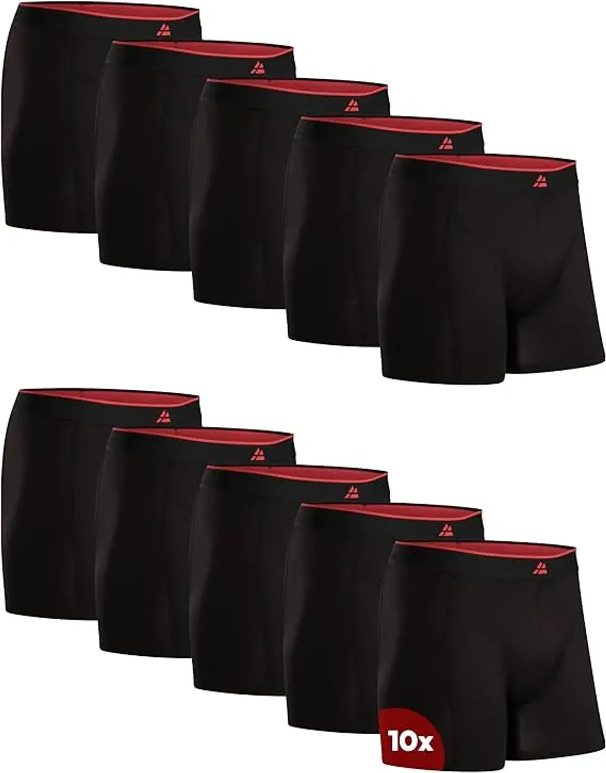 DANISH ENDURANCE Bóxer de Bambú para Uso Diario y Deporte, para Hombre, Suave y Transpirable, con o Sin Bragueta, 6 or 10 Pack
