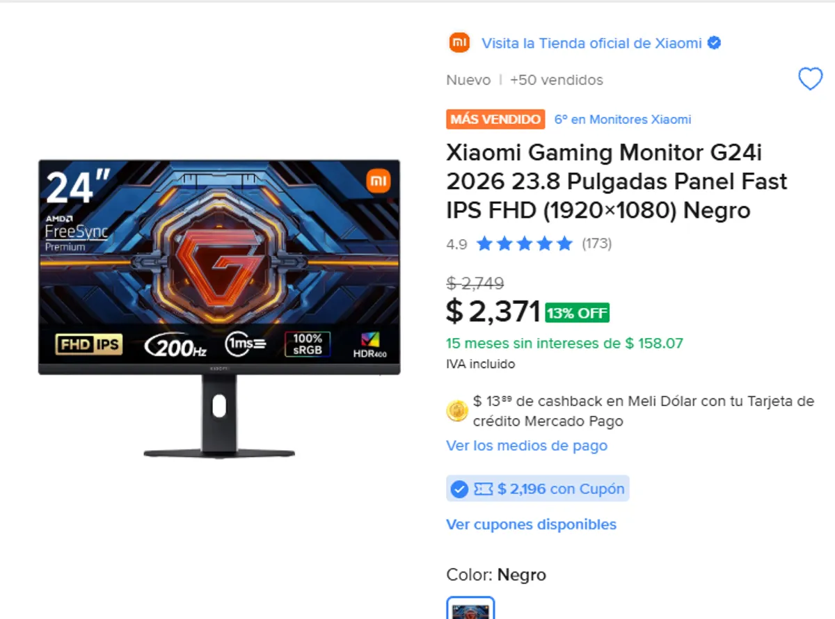 MONITOR XIAOMI A SUPER PRECIO Y BAJA MAS CON EL CUPON "AHORROQUINCENA"