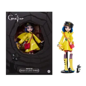Monster High Skullector Muñeca Coraline, Edición De Colección Articulada con Atuendo Inspirado En Moda Oscura, Mattel Collector, para Fans De 6 Años En Adelante