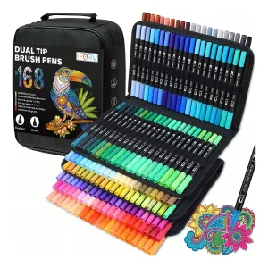 Marcadores Doble Punta Iforu 168 Colores Pack por 168 Plástico