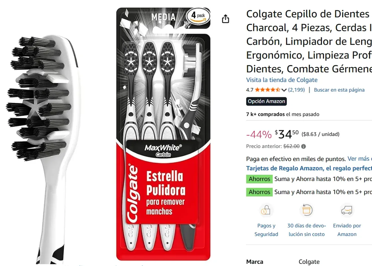 Cepillo de Dientes , 4 Piezas