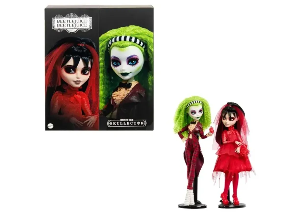 Monster High Collector Muñeca Skullector Bettlejuice Paquete de 2 para coleccionistas