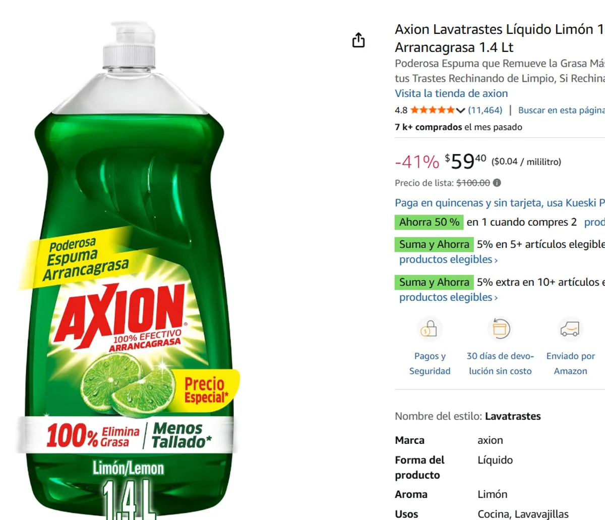 Lavatrastes Líquido 