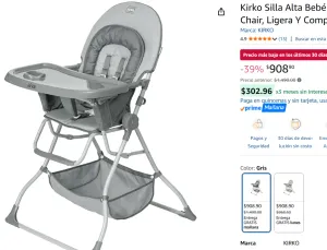 Silla Alta Bebé EasyGo 