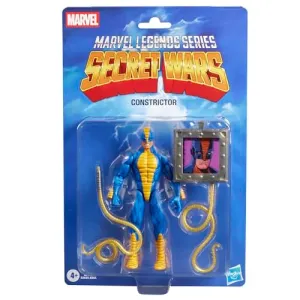 Marvel Legends Series, Secret Wars, Constrictor, Figura Retro Coleccionable de 15 cm con Escudo lenticular, Inspirada en los cómics de Marvel