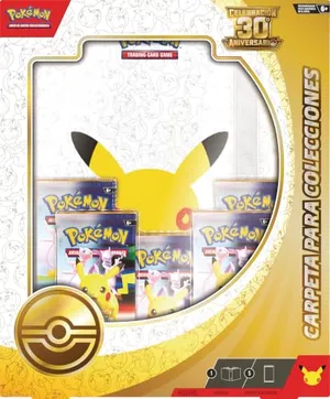 Pokémon Carpeta para Colecciones DE CELEBRACIÓN 30.º Aniversario DE JCC Producto EN ESPAÑOL LATINOAMERICANO