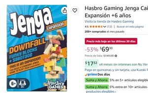 Hasbro Gaming Jenga Caída Libre Expansión +6 años