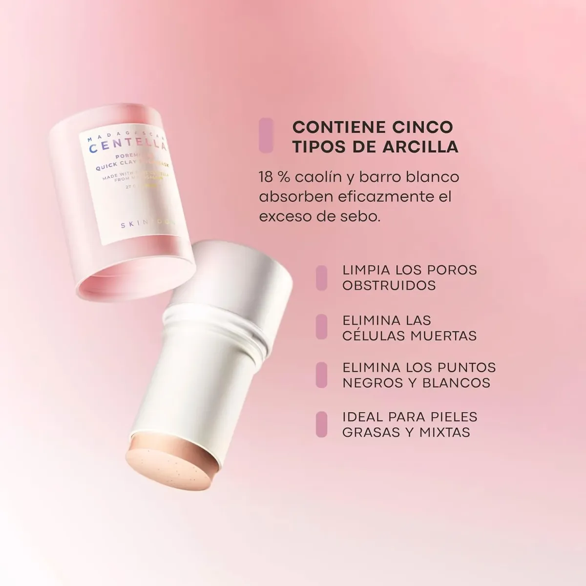 SKIN1004 Madagascar Centella Poremizing Quick Clay Stick Mask 27g