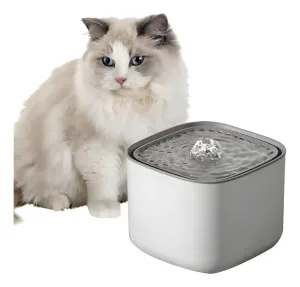 Dehigh fuente para gato bebedero para mascotas filtro 3l color blanco