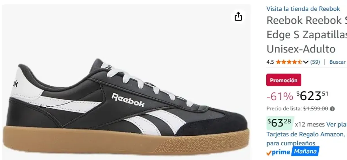 Reebok Reebok Smash Edge S Zapatillas para Unisex-Adulto