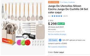 Juego De Utensilios 34 set 