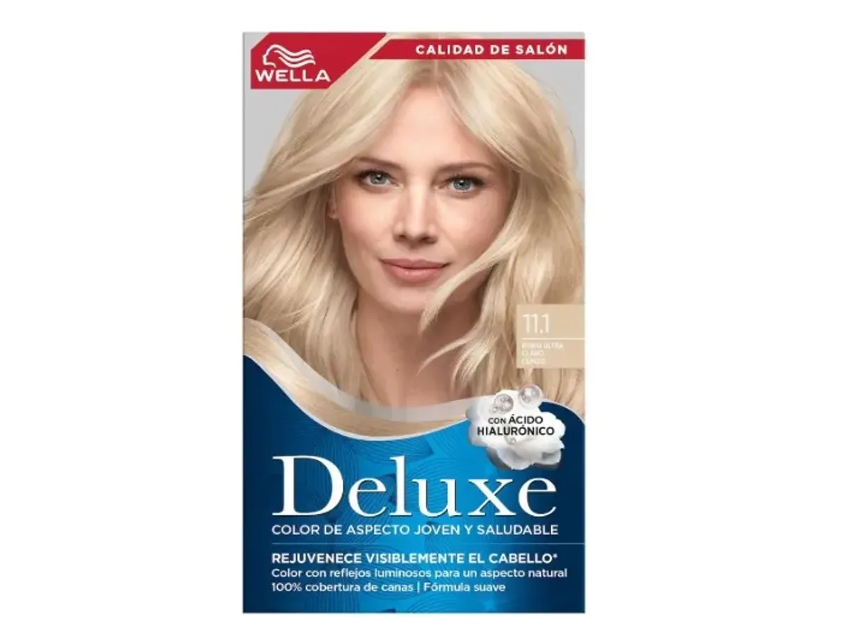 Deluxe Tinte Permanente 11.1 Rubio Ultra Claro Cenizo