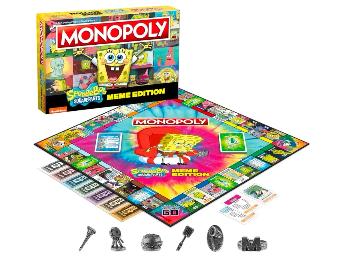 MONOPOLY EDICION MEMES DE BOB ESPONJA