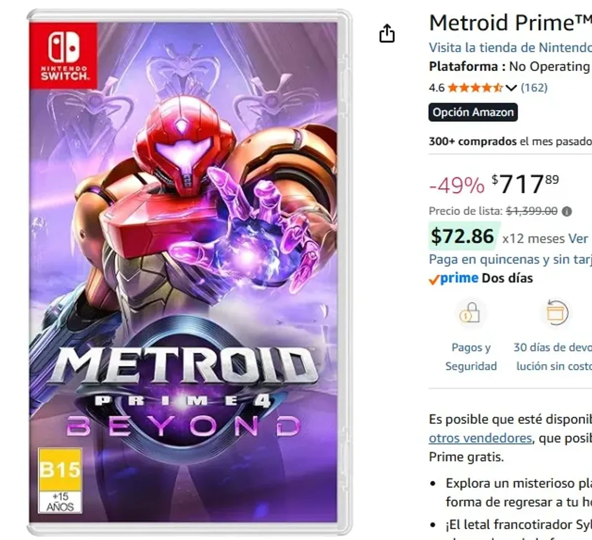 Metroid Prime™ 4: Beyond - MEX