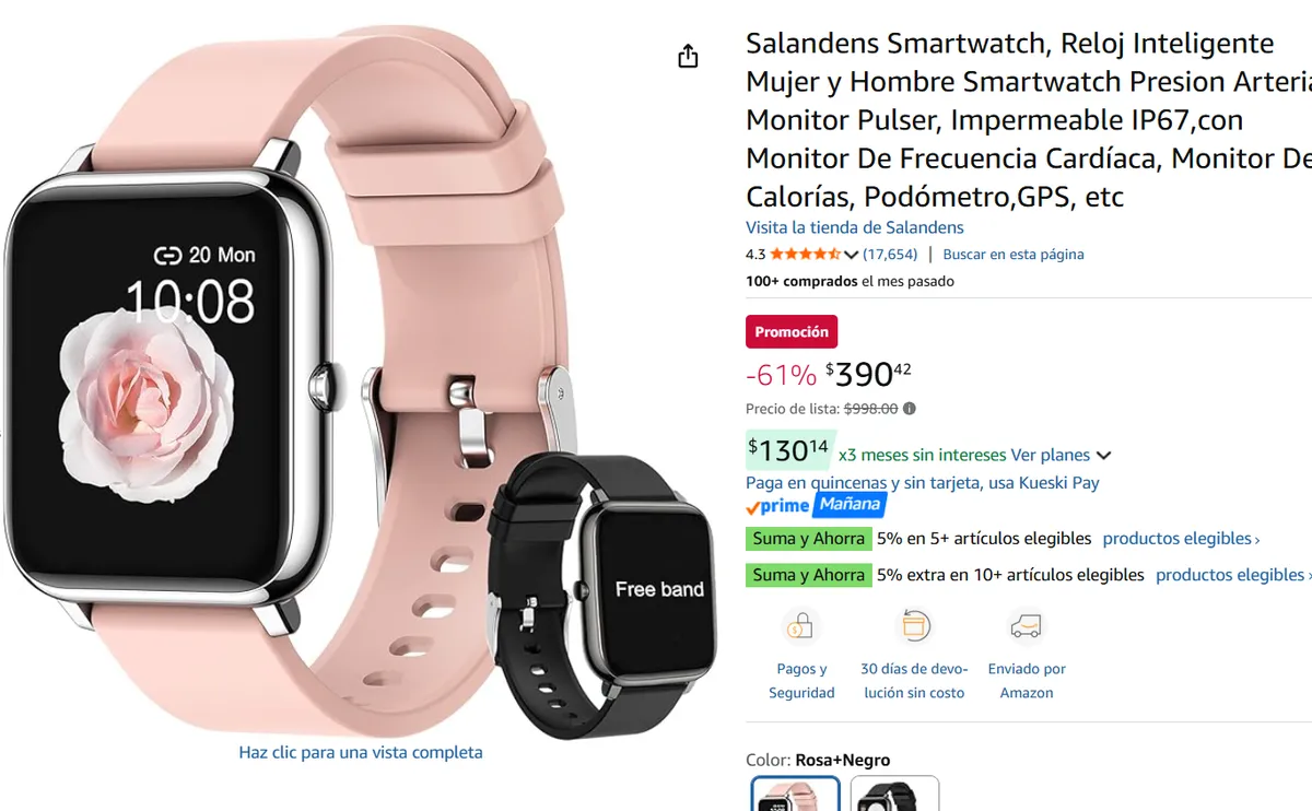 Smartwatch, Reloj Inteligente 