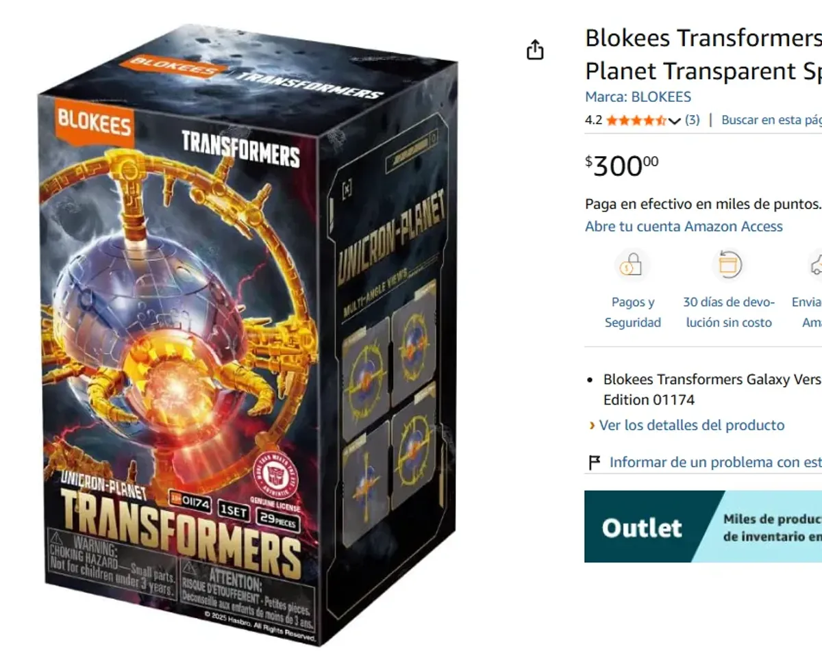 BLOKEES DE UNICRON PARA LA COLECCIÓN DE TRANSFORMERS