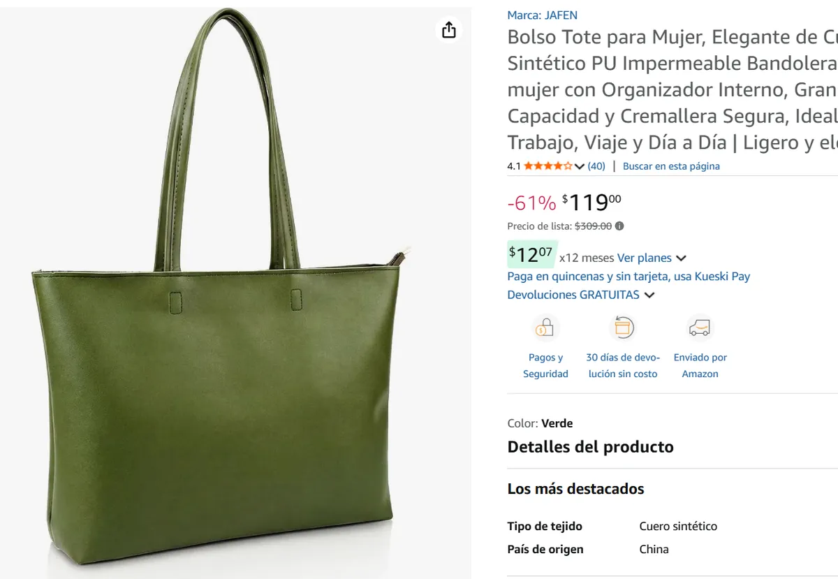 Bolso Tote 
