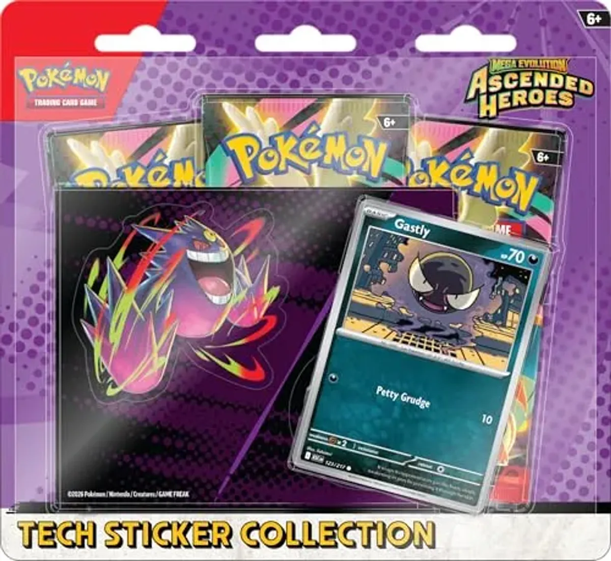 Pokémon TCG: Mega Evolution—Ascended Heroes Tech Sticker Collection - Gastly