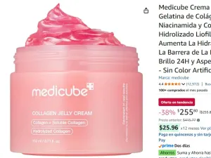 Medicube Crema de Gelatina de Colágeno- Niacinamida y Colágeno Hidrolizado Liofilizado - Aumenta La Hidratación de La Barrera de La Piel y Da Brillo 24H y Aspecto Lifado - Sin Color Artificial, Cuidad