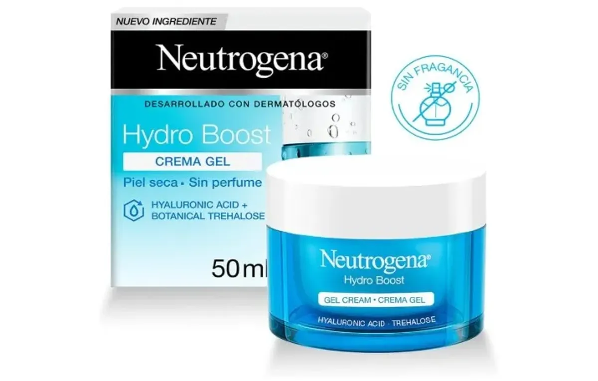 Neutrogena Crema Hidratante Facial en Gel Hydro Boost sin fragancia Ácido Hialurónico 50 ml