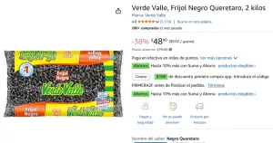 Frijol Negro Queretaro, 2 kilos