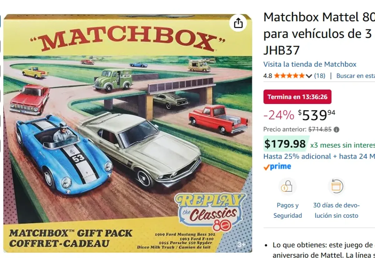 SET DE 4 AUTOS MATCHBOX CLASSICS