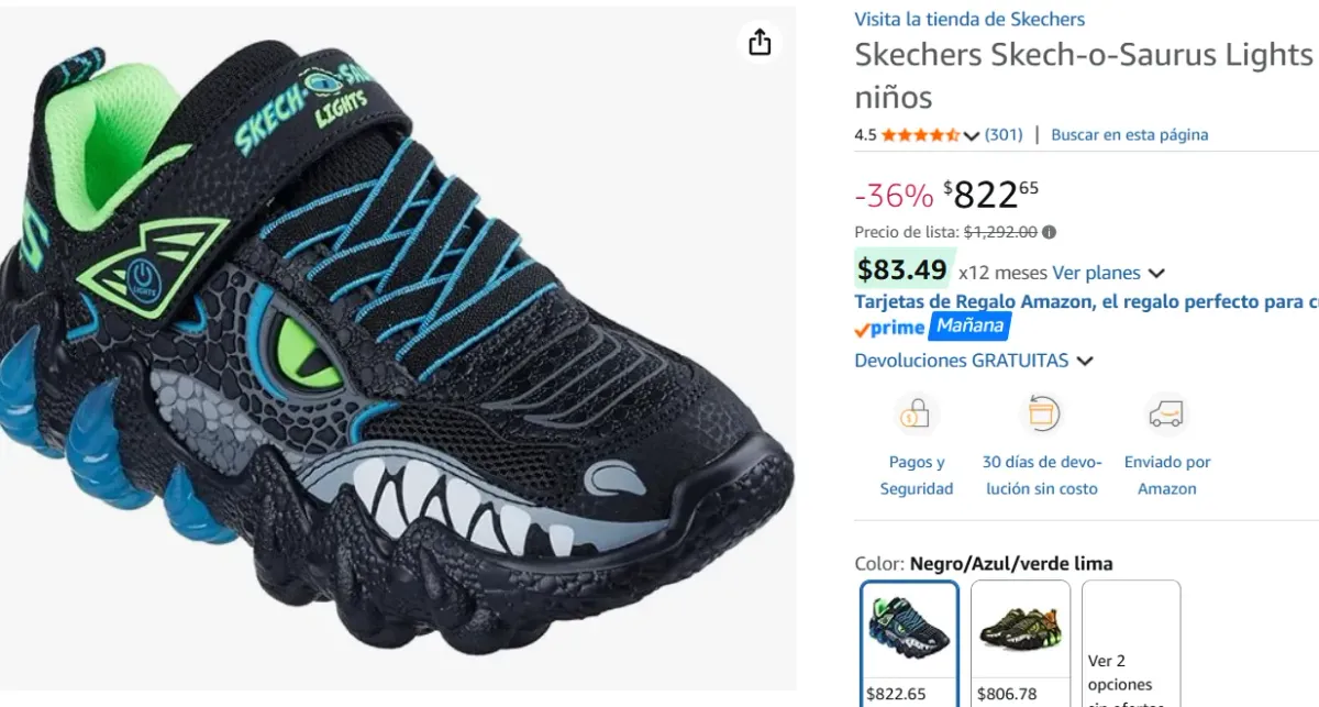 Skechers Skech-o-Saurus para niños