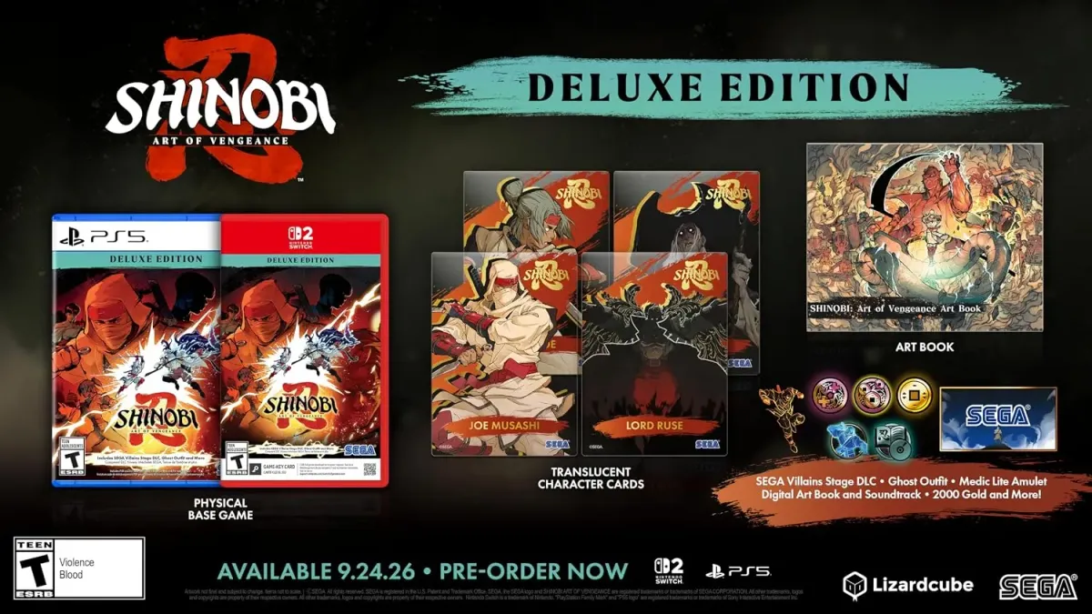 PREVENTA DE SHINOBI ART OF VENGEANCE DELUXE EDITION