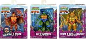 TORTUGAS NINJA COLABORACIÓN CON GODZILLA!! LEO Y RAPH TIENEN PROMO Y SI LOS COMPRAN JUNTOS BAJAN OTROS $100!!! 