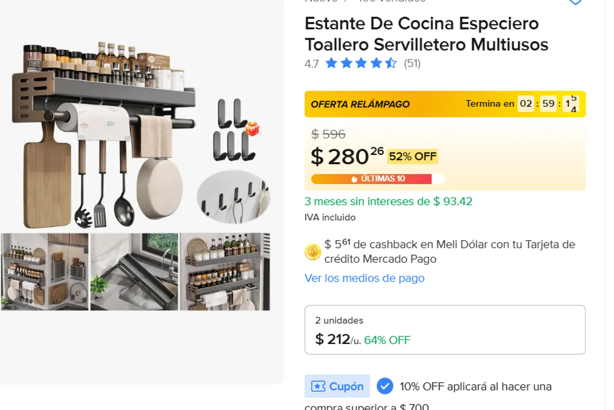 Estante De Cocina 