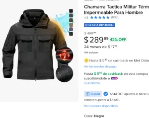 Chamarra Tactica Militar 