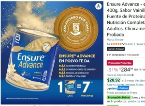Ensure Advance - en Polvo 400g, Sabor Vainilla, Fuente de Proteínas y Nutrición Completa para Adultos, Clínicamente Probado