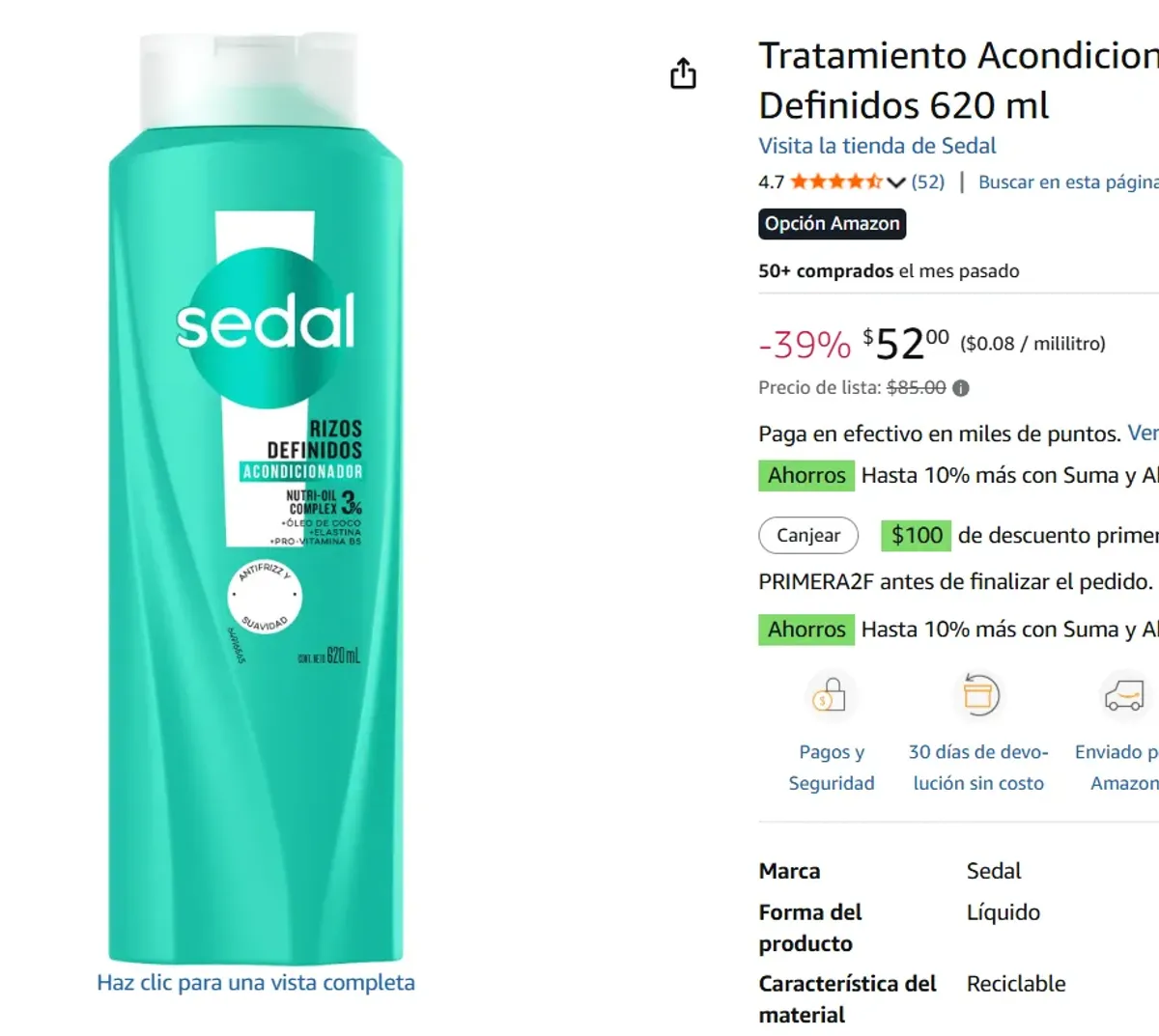 Tratamiento Acondicionador 620 ml