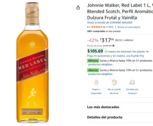 escoces Red Label 1 L, 