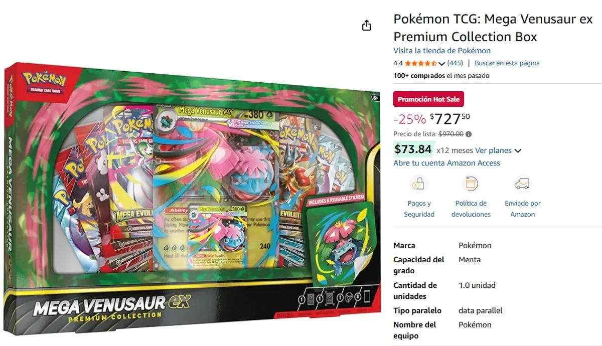 MEGA VENUSAUR EX PREMIUM COLLECTION